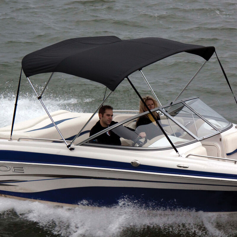 Shademate Bimini Top Polyester Fabric and Boot Only, 3-Bow 6'L, 36"H, 91"-96"W image number 5
