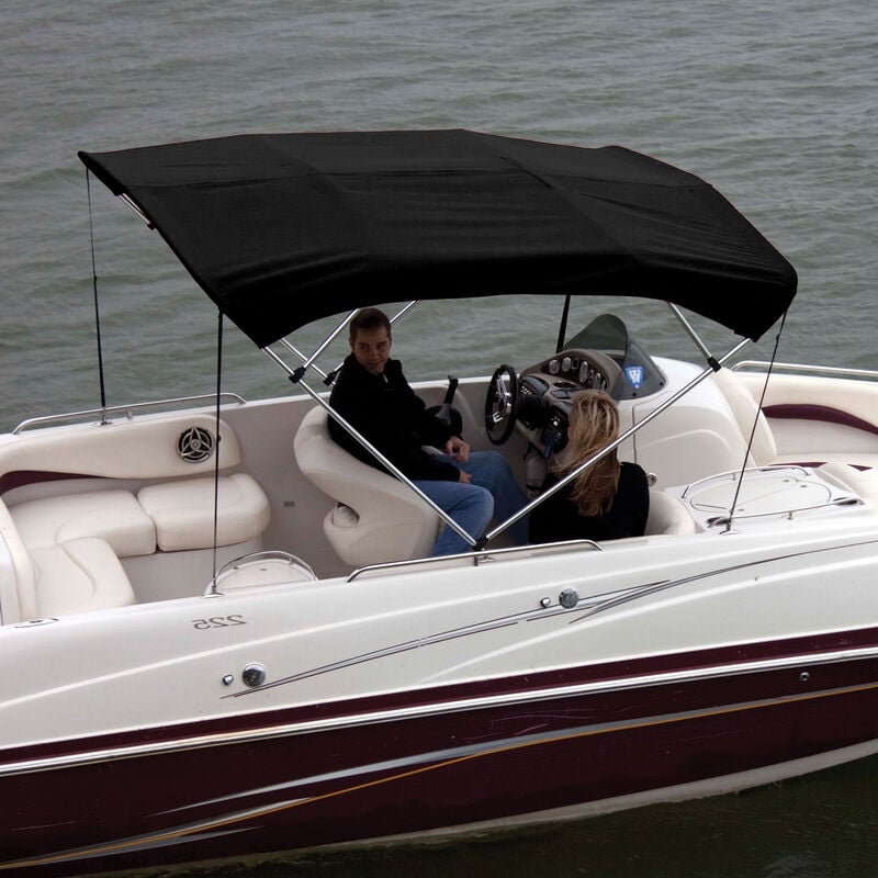Shademate Bimini Top Polyester Fabric and Boot Only, 4-Bow 8'L, 42"H, 79"-84"W image number 2