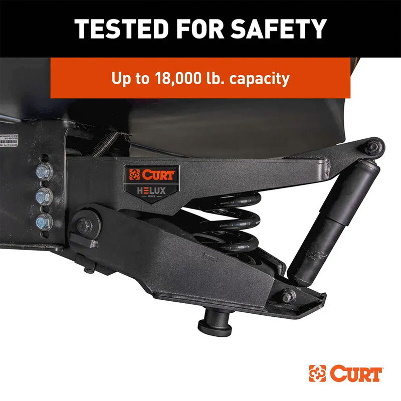 CURT Helux Coil-Spring 5th Wheel Pin Box, 2,600 lbs. Pin Weight, 18,000 lbs. Capacity image number 10