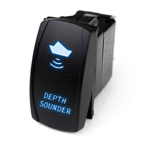 LED Rocker Switch w/ Blue LED Radiance (Depth Finder)