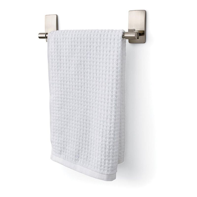 Command Bath 9&rdquo; Hand Towel Bar, Satin Nickel image number 3
