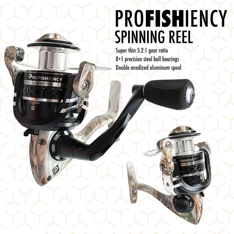 ProFISHiency 6 ft 8 in M Freshwater Spinning Rod and Reel Combo image number 5