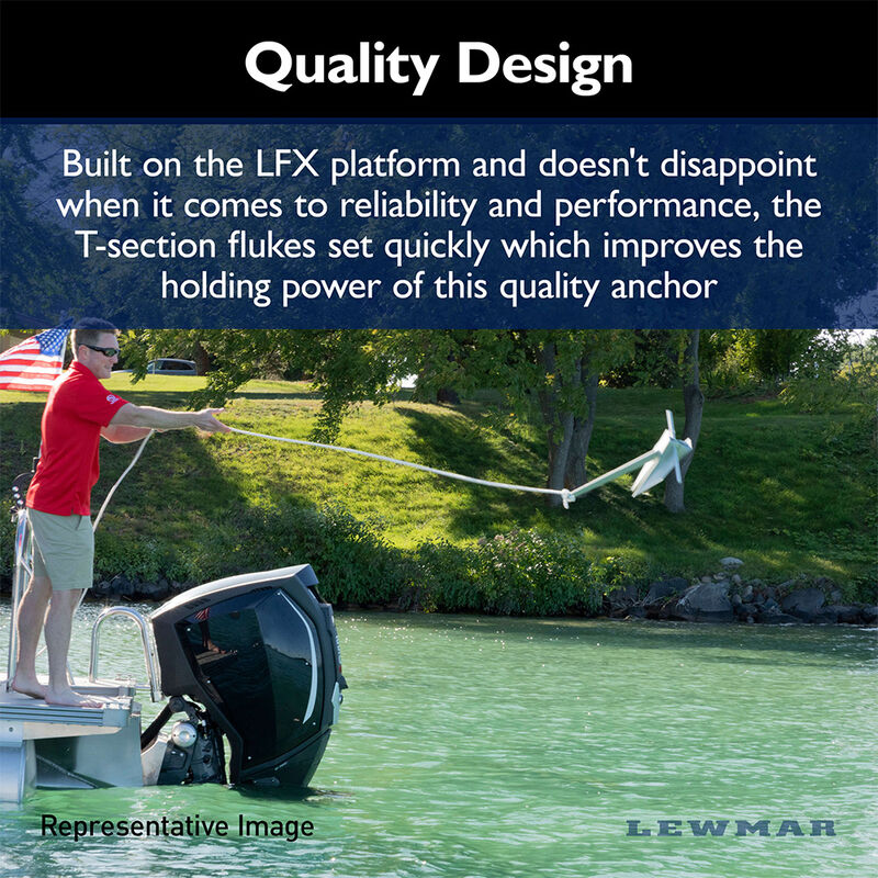 Lewmar LFX Aluminum Fluke Anchor - 2 lbs. image number 7