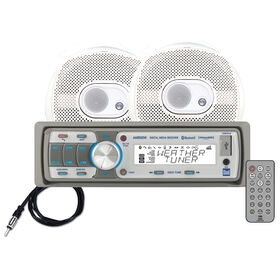 Dual AMCP500BT USB/MP3/WMA Bluetooth Media Receiver With Two 6.5" Speakers