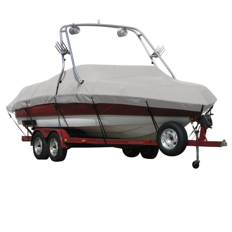 Exact Fit Sharkskin Boat Cover For Sea Ray 205 Sport Bowrider W/Xtreme Tower image number 9