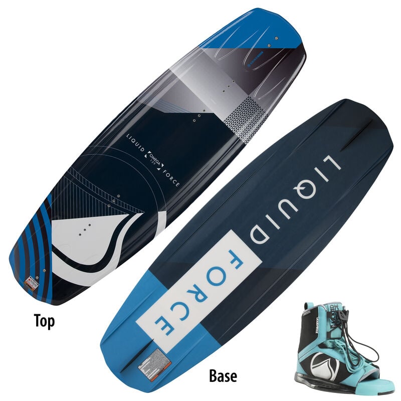 Liquid Force Omega Wakeboard With Plush Bindings image number 1