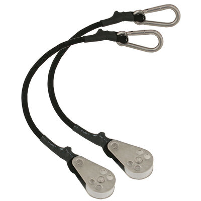 Taco Shock Cords with Pulley And Snap, Pair