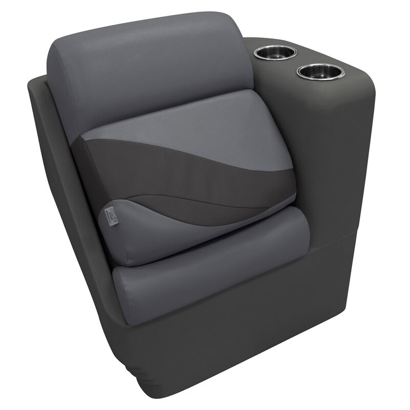 Wise Premier Pontoon Boat Seat Lean-Back Lounge, Right Side image number 1