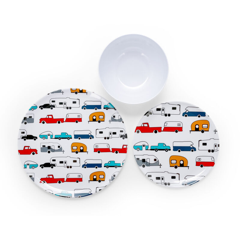 Life is Better at the Campsite RV Pattern Salad Plate image number 5