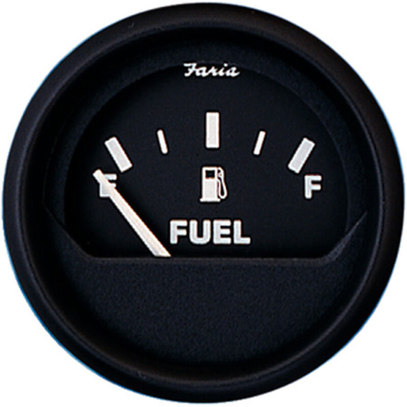 Faria 2" Euro Black Series Fuel Level Gauge image number 1