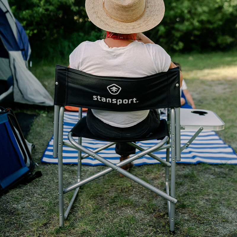 Stansport Folding Director's Chair with Side Table image number 9