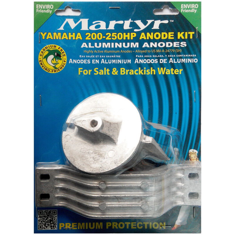Martyr Anode Kit For Yamaha 200-250, Aluminum image number 1