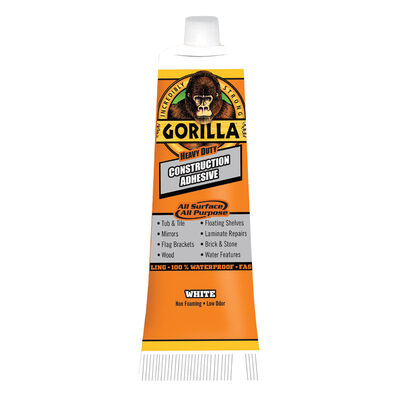 Gorilla Construction Adhesive, 2.5 oz. Tube