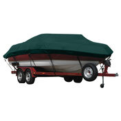 Exact Fit Covermate Sunbrella Boat Cover for Bayliner Capri 205  Capri 205 Br W/Stbd Ladder And Ski Tow Covers Ext. Integrated Platform I/O. Forest Green