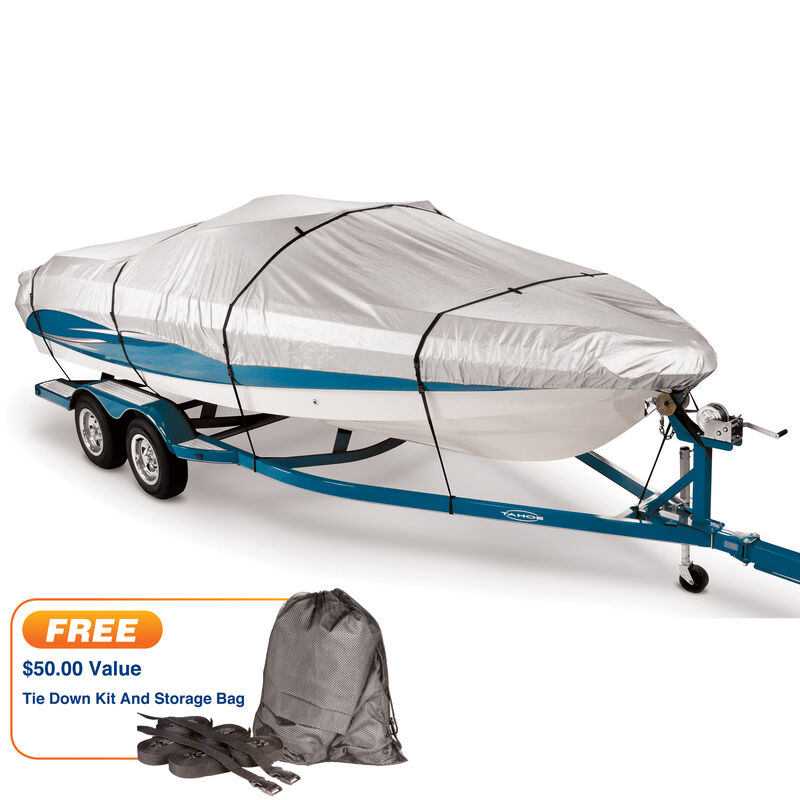 Covermate 300 Trailerable Cover for 17'-19' V-Hull Boat image number 1