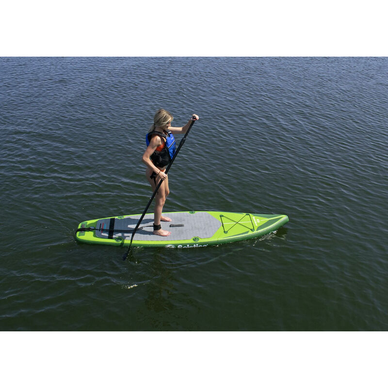 Solstice 9' Touring Inflatable Paddle Board (iSUP) Kit - Green  image number 3