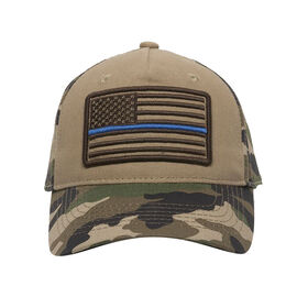 Outdoor Cap Men&rsquo;s Americana Thin Line Flag Logo Camo Cap