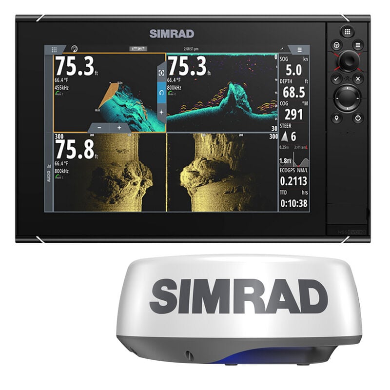 Simrad NSS12 evo3S Combo Multi-Function Chartplotter/Fishfinder Radar Bundle HALO20+ - No HDMI Video Outport image number 1