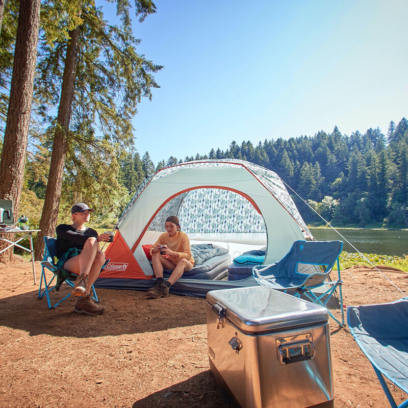 Coleman Skydome 6-Person Watercolor Series Camping Tent image number 8