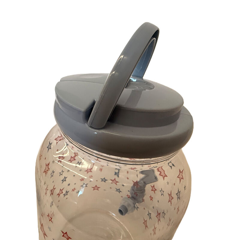 Cook With Color 3.9L Plastic Drink Dispenser - RWB Stars image number 2