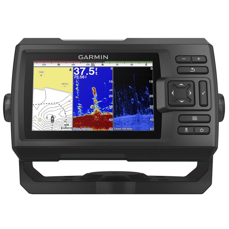 Garmin Striker Plus 5cv GPS Fishfinder with Quickdraw Contours Mapping Software image number 1
