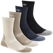 Columbia Men's Wool-Blend Crew Socks, 4-Pack