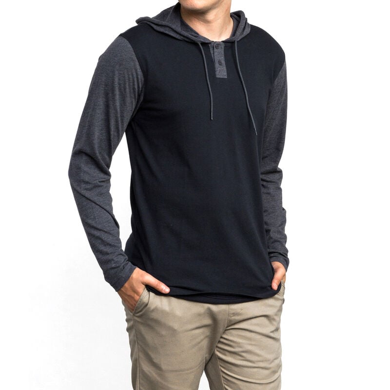 RVCA Men's Pick Up Hooded Knit Long-Sleeve Tee image number 3