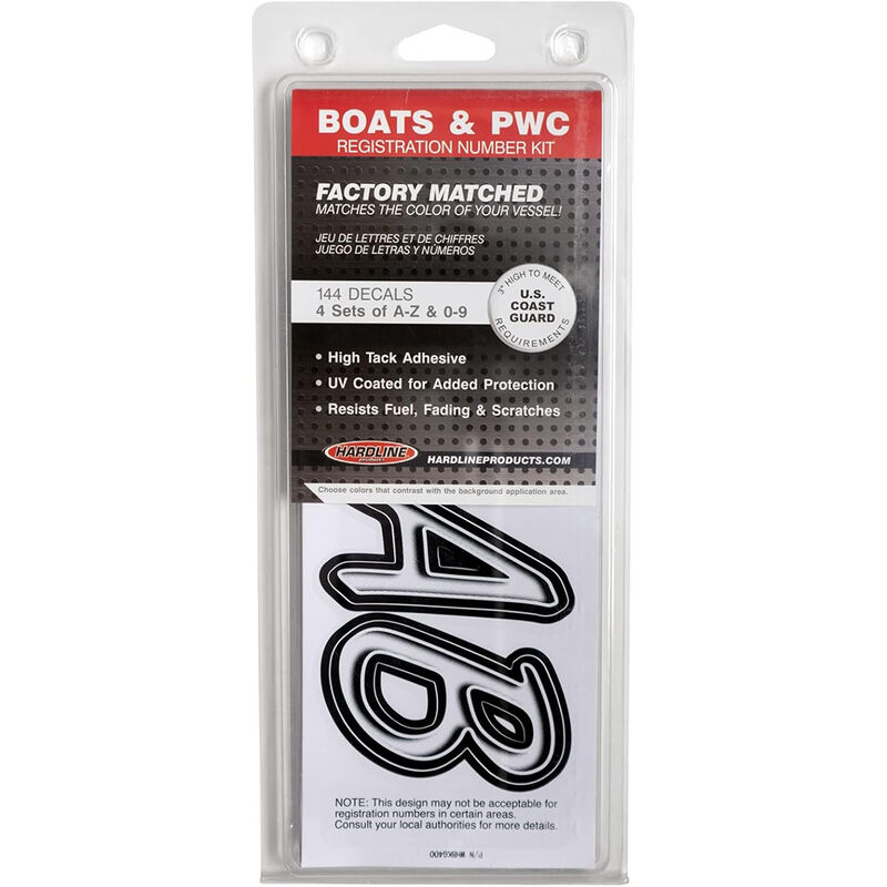 Hardline 400 Series Boat Lettering image number 2