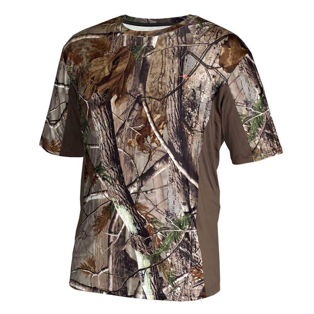 Habit Men's Performance ShortSleeve Tee Camo with Side Inserts