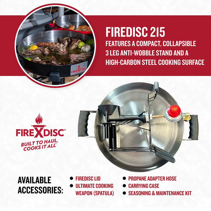 The Drifter Series FIREDISC 215 Portable Propane Cooker&mdash;Jet Black image number 8
