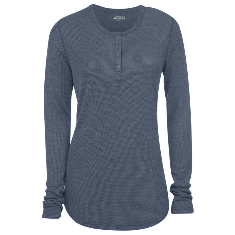 Ultimate Terrain Women's Essential Waffle-Knit Henley image number 16