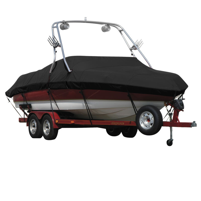 Sharkskin Boat Cover For Malibu Sunsetter Vlx W/Swoop Tower Covers Platform image number 10