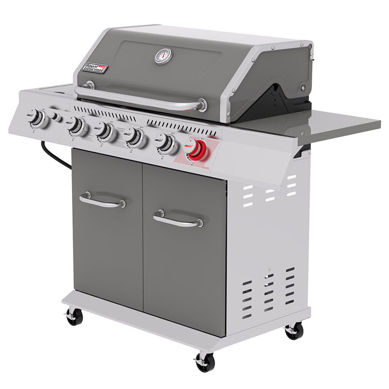 Royal Gourmet 5-Burner Propane Gas Grill with Side Burner and Sear Burner image number 5