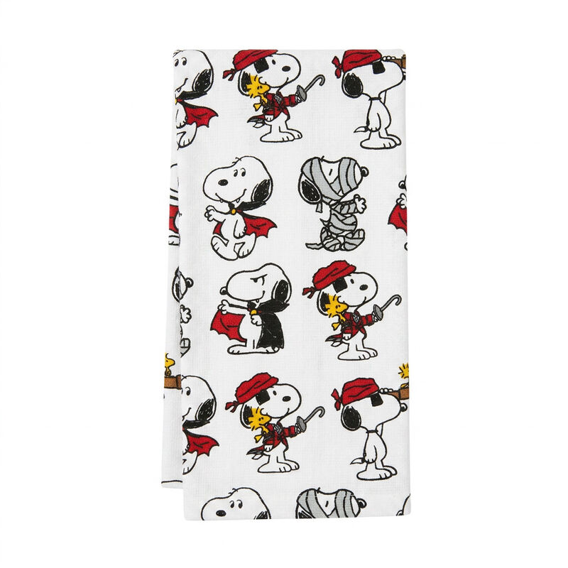 Peanuts 2 Pack 16 in x 26 in Snoopy Halloween Kitchen Towels image number 2