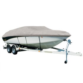 Sharkskin Boat Cover For Galaxie Of California 2000 Starion W/Skiff Shield