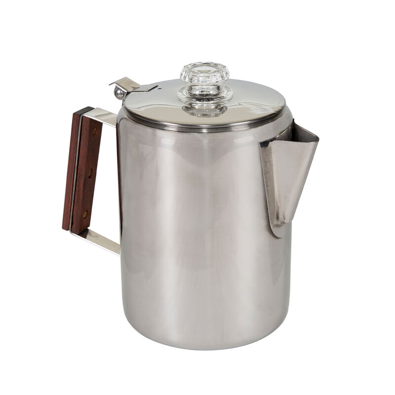 Stansport Stainless Steel Percolator 9-Cup Coffee Pot image number 4