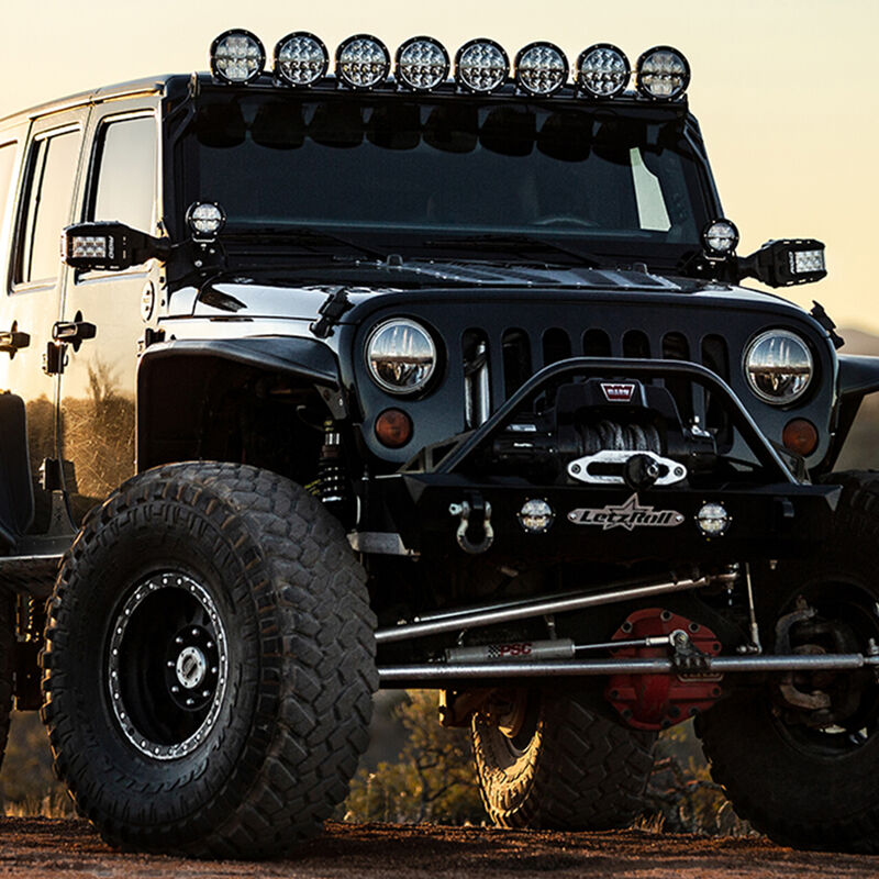 RIGID 360-Series 6" LED Off-Road Fog Light Drive Beam with Amber Backlight - Black Housing image number 2