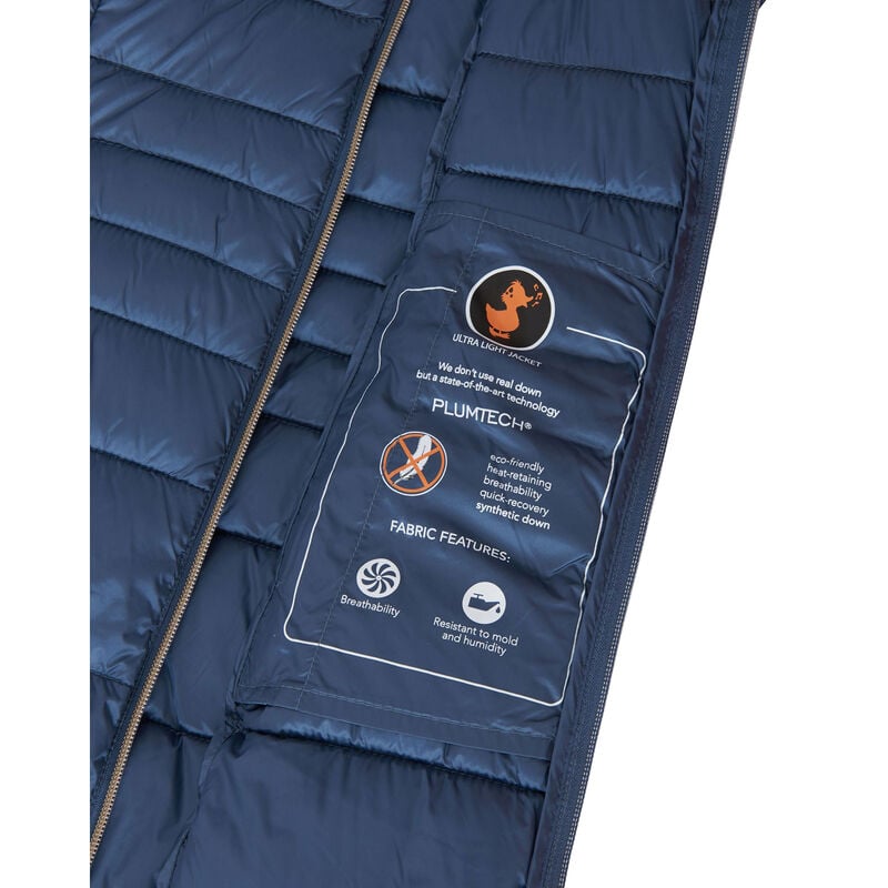 Save The Duck Women's Iris Long Quilted Winter Coat image number 12