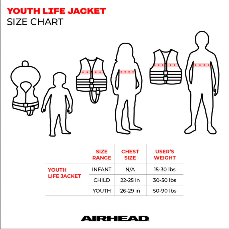 Airhead Child Open-Sided Universal Life Vest image number 3