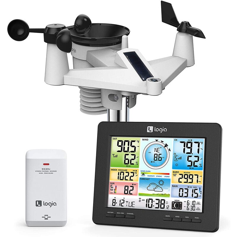 Logia 7-in-1 Wireless Weather Station with Wi-Fi and Solar Panel image number 1