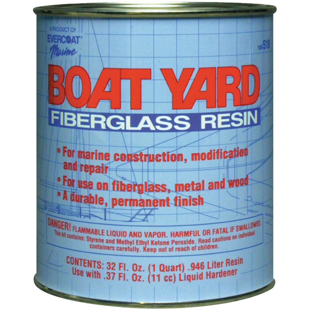 Evercoat Boat Yard Fiberglass Resin, quart Overton's
