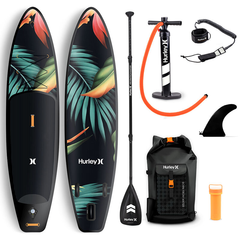 Hurley Phantom 10' 6" Paradise Inflatable Stand-Up Paddleboard Package image number 1