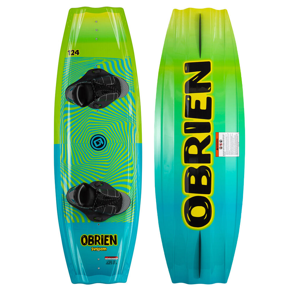 O'Brien Junior Wakeboard & Clutch Bindings Size 2-5
