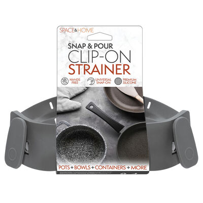 Space and Home Snap-and-Pour Clip-On Strainer
