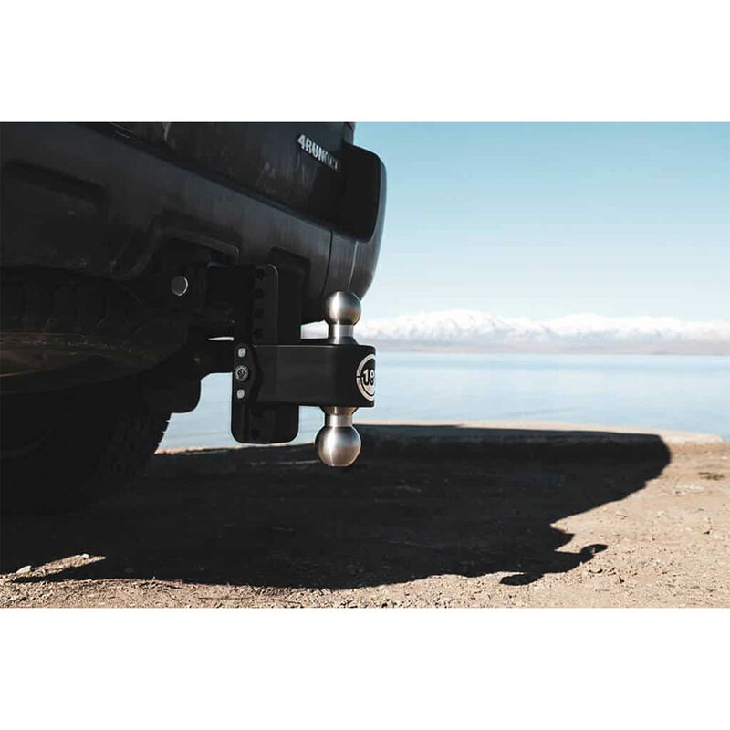 Weigh Safe Black 180 Hitch w/ SS Combo Ball 8" Drop for 2.5" Shank w/Hitch Pin Lock image number 4