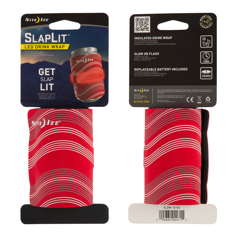 Nite Ize SlapLit LED Drink Wrap, Red image number 1