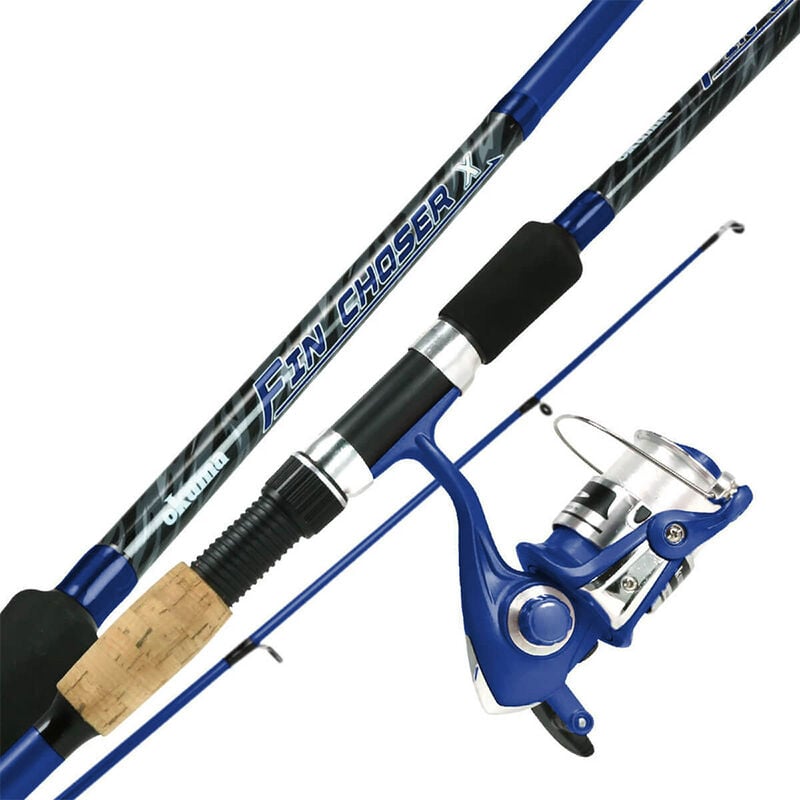 Okuma Fin Chaser "X" Spinning Combo, 8' Rod / Size 40 Reel, Blue image number 1