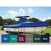 Trailerite Hot Shot Cover for T-Top Center Console O/B Cover, Pacific Blue (23'5" - 24'4" Cl X 102" B)