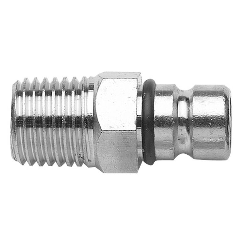 Quick Connector Male Tank Fitting, 1/4" NPT, chrome-plated brass (Chrysler/Force image number 1