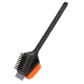 Mr. Bar-B-Q 2-Head Grill Brush w/ Scrub Pad